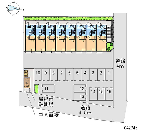 レオネクスト大和Ⅱの区画図