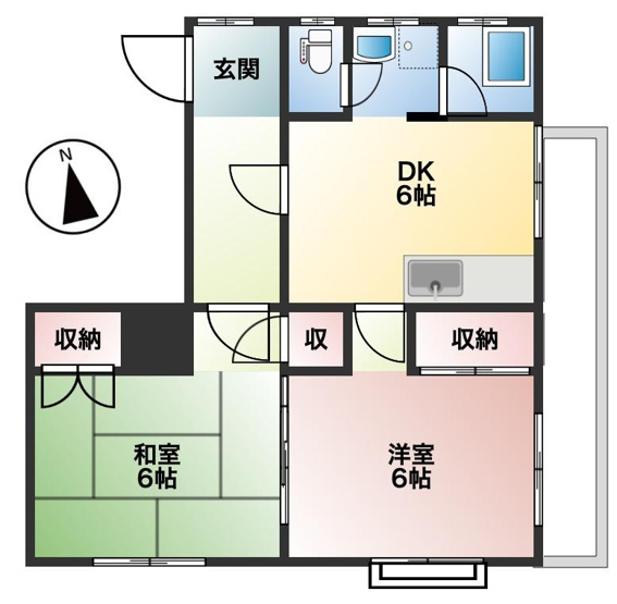 【間取り】 | 春日野マンション