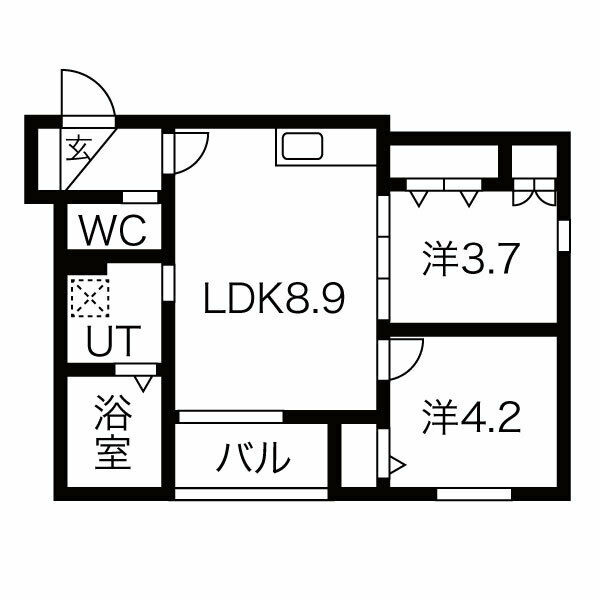 Ace Garden HeightsⅠの間取り