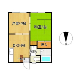玉名郡長洲町大字長洲のアパートの間取り