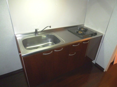 【キッチン】 | マリンズ淡路 | レンジフード付の２口ガスシステムキッチンです