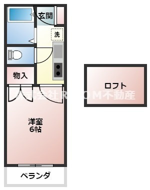 あいらんど花繰の間取り|ロフト付きです