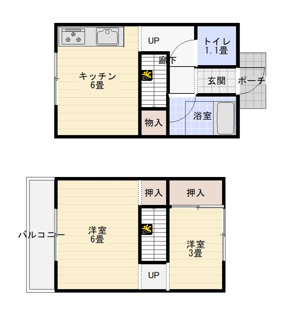【間取り】 | 喜楽荘