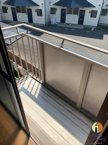 アソシエ弐番館のバルコニー|広々としたバルコニーです