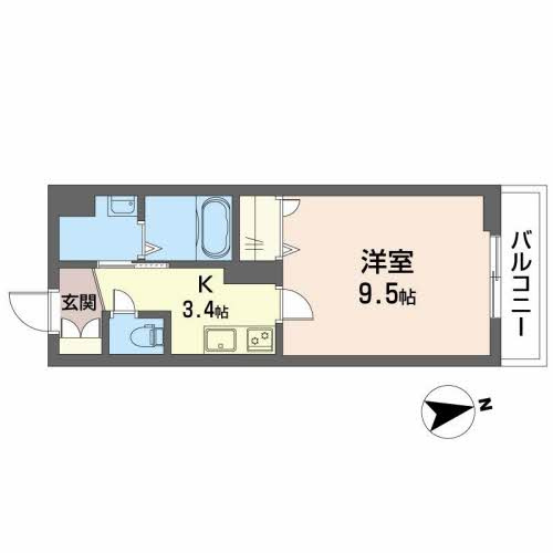 【間取り】 | シャーメゾン　オーク八戸ノ里