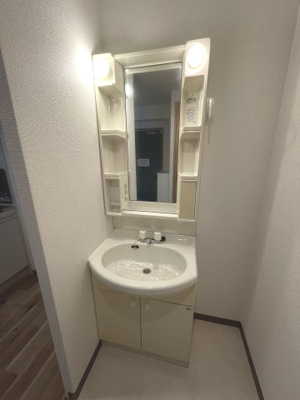 【独立洗面台】 | エルカスティージョ | 独立洗面台、小物を置くことができて便利です