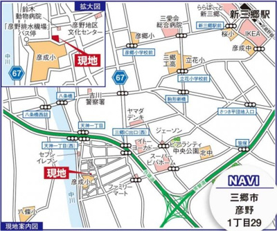 【地図】 | 彦野1号棟