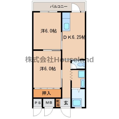 千ビルの間取り