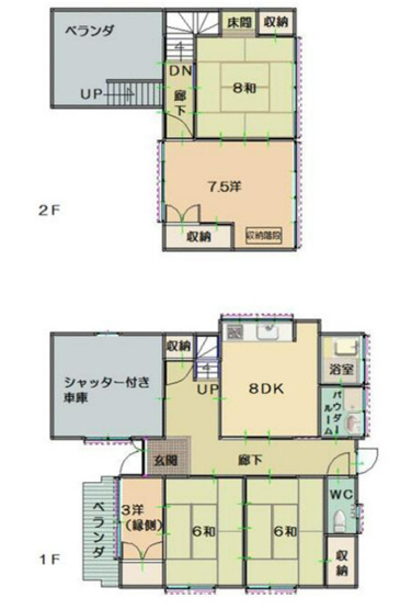 【間取り】 | 高知市新屋敷2丁目