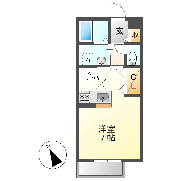 エルメゾン寿町の間取り
