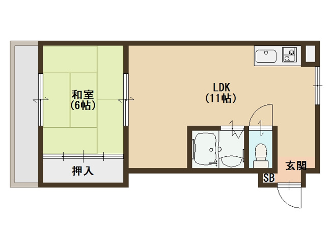 【間取り】 | 安立ハイツ