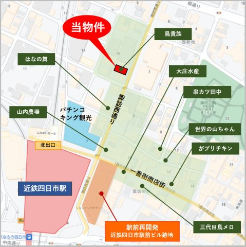 四日市Ｆｏｏｄ　Ｍａｒｋｅｔの地図
