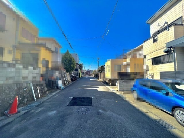 名東区猪子石一丁目土地の前面道路含む現地写真|前面道路写真