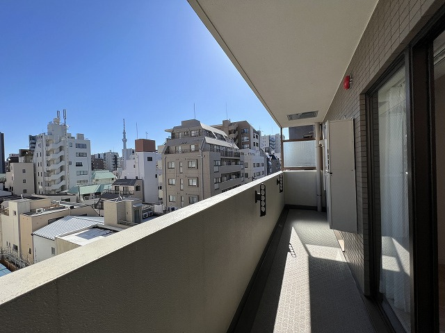 シーガルハイツ入谷壱番館の展望|洗濯物もよく乾きそうです