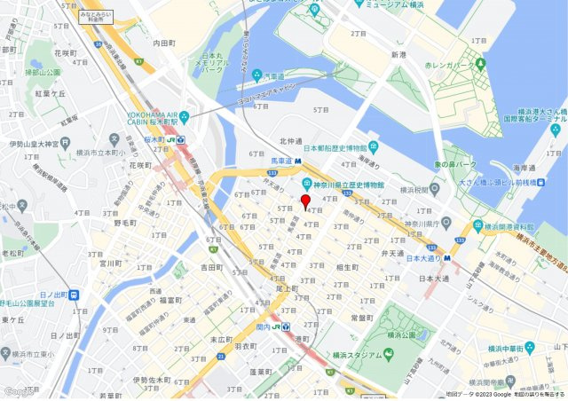 馬車道スクエアビルの地図
