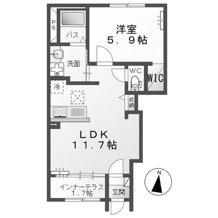 【間取り】 | インフィールドC