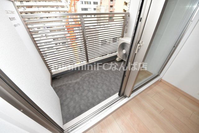 レオンコンフォート南堀江のバルコニー