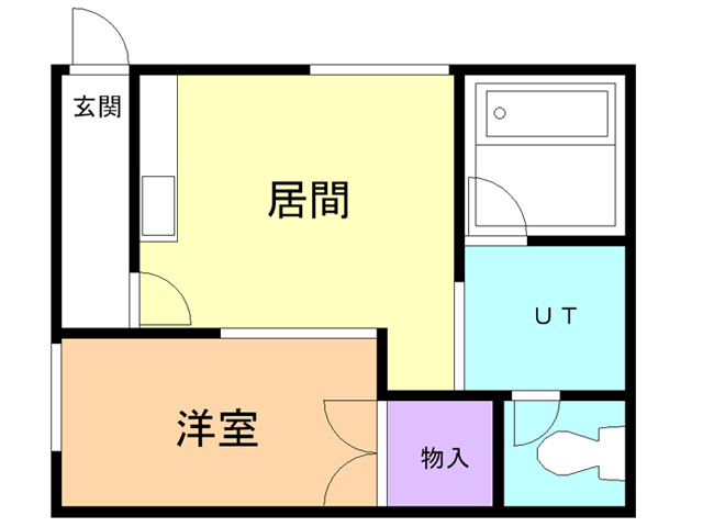 ベルシーヌ中島の間取り