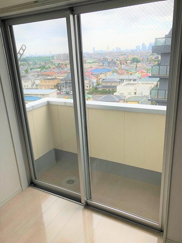 シンシア四番館のバルコニー