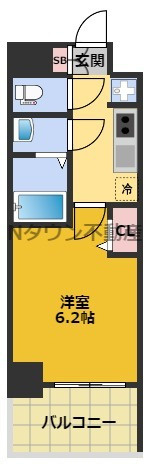 【間取り】 | プレサンス新栄ユリシス | 間取りです。