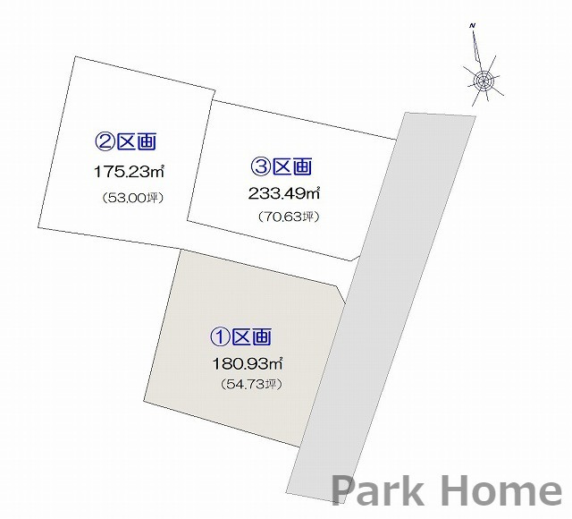 香美市土佐山田町神母ノ木 ①区画 売土地の区画図|①区画