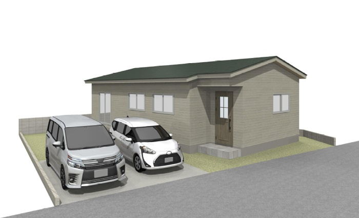 香美市土佐山田町神母ノ木 ①区画 売土地の完成予想図|①区画