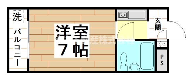 ハイツ當里家パートⅡ(近畿大学一人暮らし)の間取り