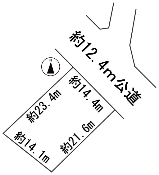 ６０２５６　関市稲河町土地の区画図