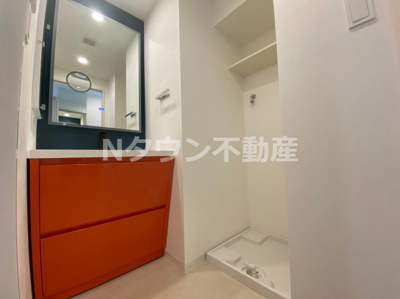 【洗面所】 | NEO JAPANESQUE 出来町(ネオジャパネスク出来町) | ゆったりとスペースのある洗面所