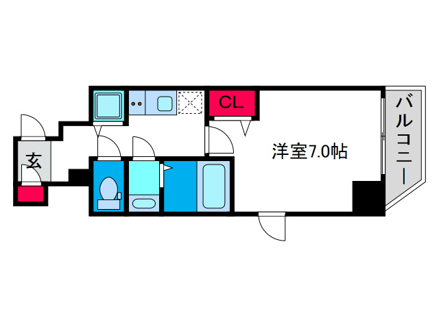 ラピーヌ南堀江レジデンスの間取り