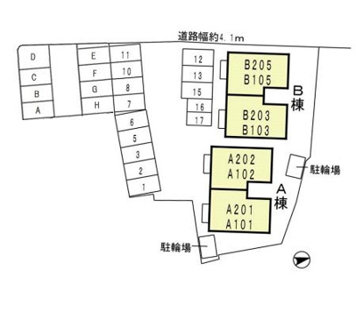 【区画図】 | メゾン プレミールＢ棟