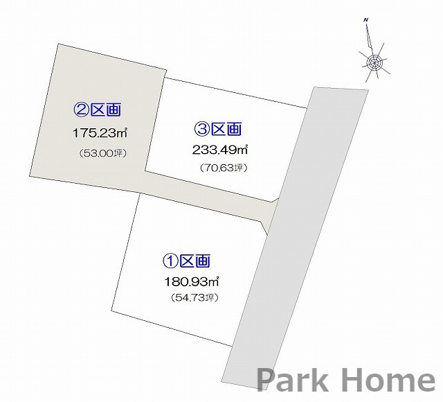 香美市土佐山田町神母ノ木 ②区画 売土地の区画図|②区画