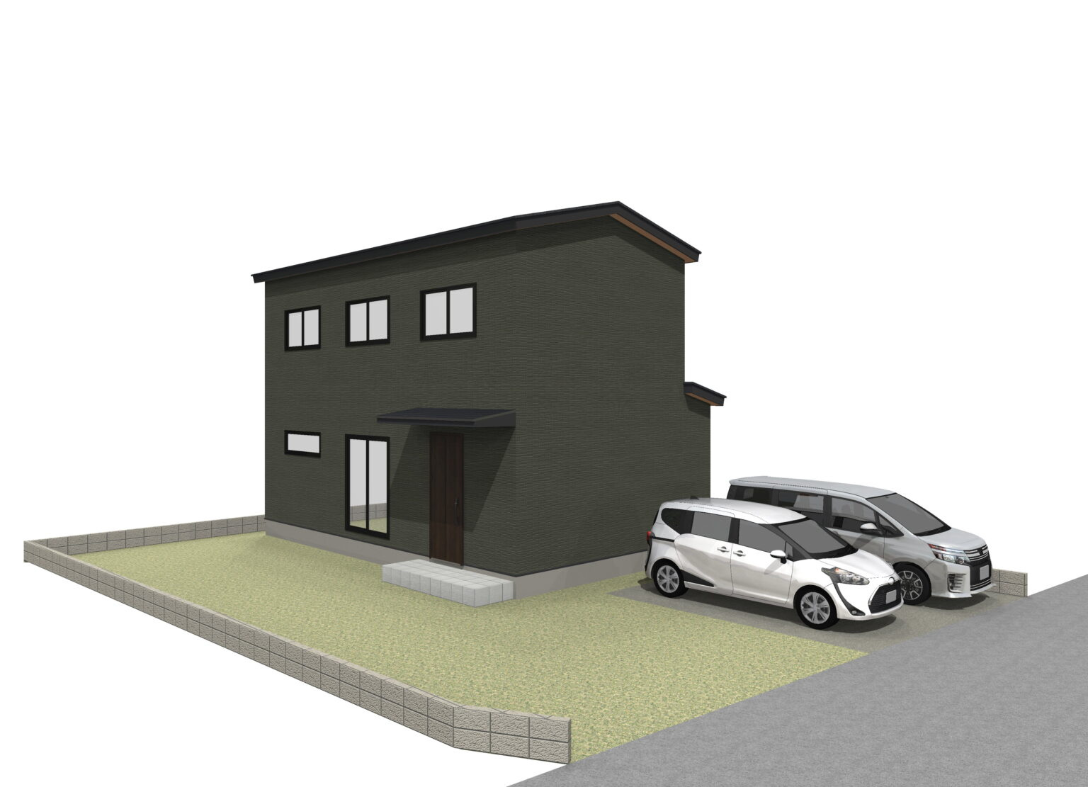 香美市土佐山田町神母ノ木 ③区画 売土地の完成予想図|3号地　イメージです。