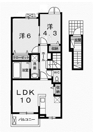 【間取り】 | シャルム・ローゼ