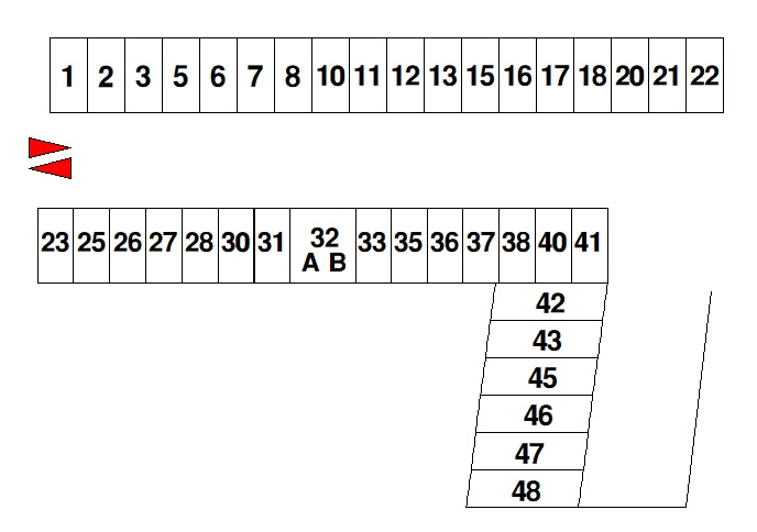 奥田倉庫（586-4）の区画図