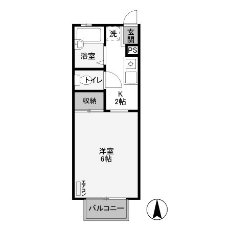 【間取り】 | コーポ幸町