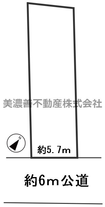 ５８６９８　岐阜市平河町土地の外観