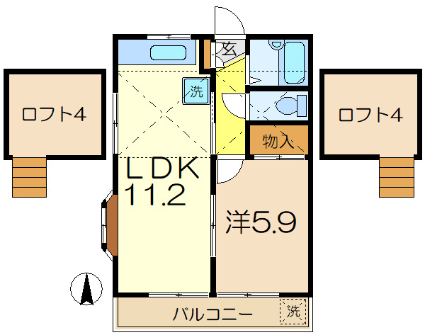 【間取り】 | 第５ＧＭコーポ