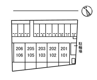 【区画図】 | サンリバー　弐番館