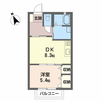 【間取り】 | サンリバー　弐番館