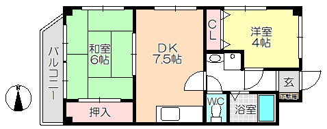 【間取り】 | フラワー通りハウス1番館