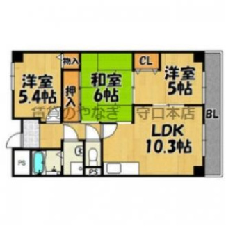 【間取り】 | エスペランサ門真南