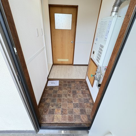 さくらハイムの玄関