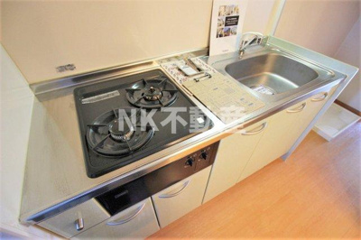 【キッチン】 | アリエッタ西堤（高井田賃貸） | コンパクトなキッチンで掃除もラクラク