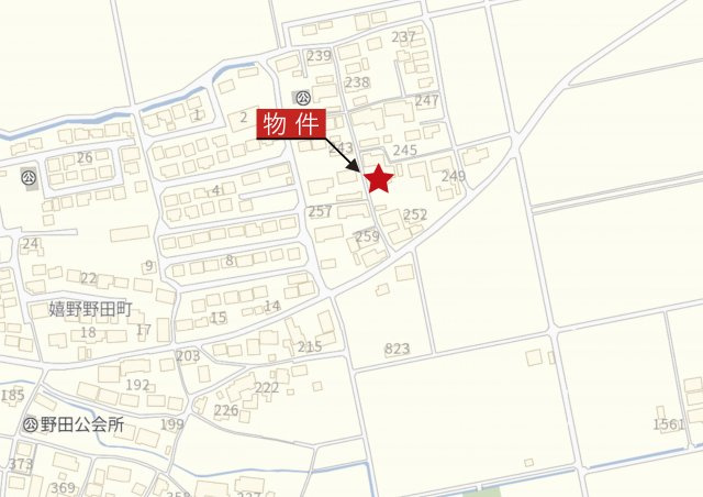 【地図】 | 松阪市嬉野見永町《ガーデンヒルズ嬉野見永町 全4区画》 | 詳細Map