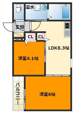 【間取り】 | メゾンルシーヌ源氏ケ丘