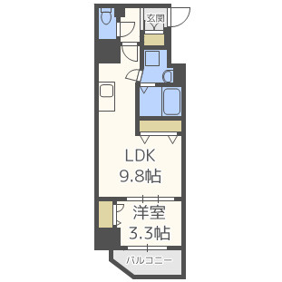 セレニテ心斎橋グランデの間取り