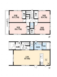【間取り】 | 茨木五日市緑町2号棟　新築戸建て