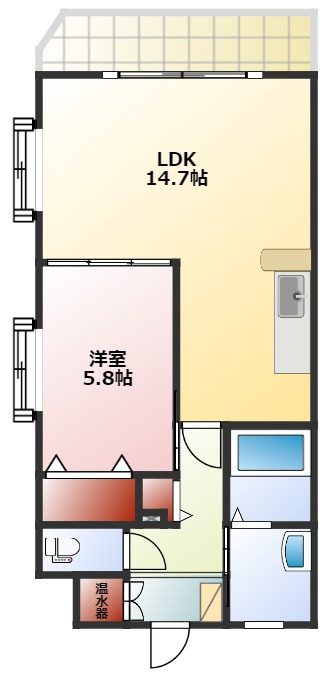エクサーブ東原の間取り
