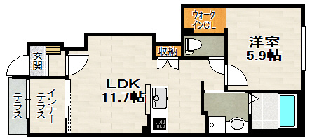 ルミナスコートⅢの間取り